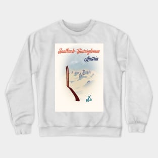 Saalbach-Hinterglemm, Austria ski Crewneck Sweatshirt